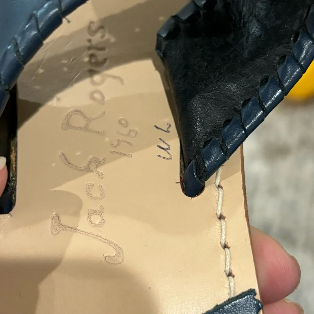 New! Jack Rogers Jack Flat Sandal Midnight Navy Blue Size 7 - Picture 10 of 10